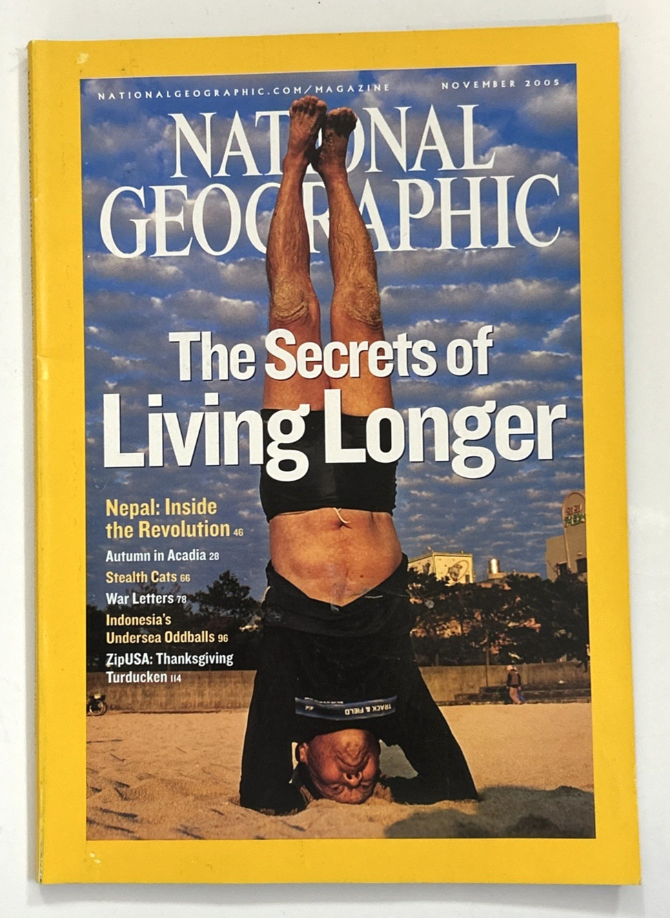 November 2005 National Geographic Magazine Living Longer Secrets Nepal Acadia